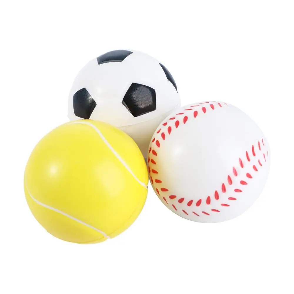 

Gift Novelty Football Basketball Stress Relief Sponge Balls Antistress Toys Foam Rubber Ball Squeeze Hand Ball Toys Slow Rising