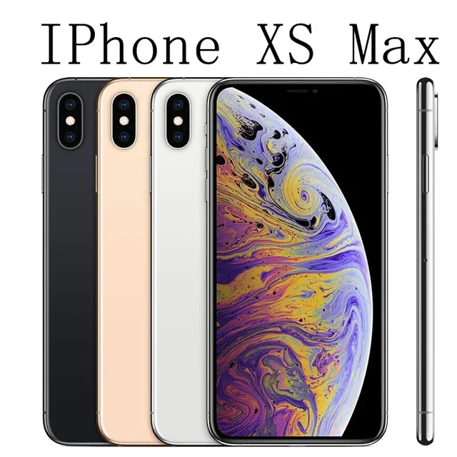 Unlocked Original Apple iPhone XS Max 4G LTE Mobile Phone 5.8" 4GB RAM 64GB/256GB ROM 12MP+7MP CellPhone Hexa-Core Smart Phone