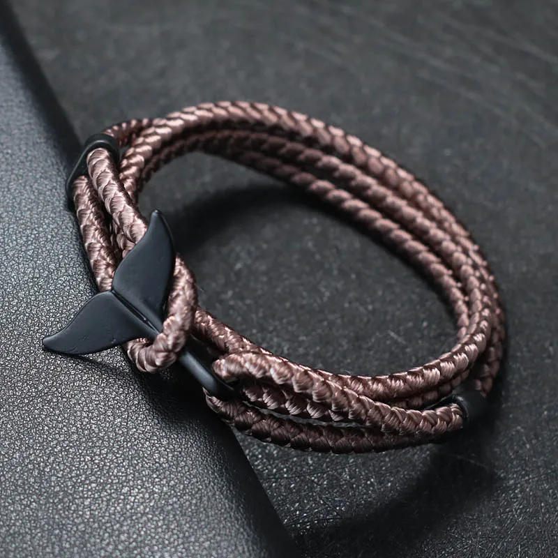 Adjustable Marine Animal Rope Bracelet For Men