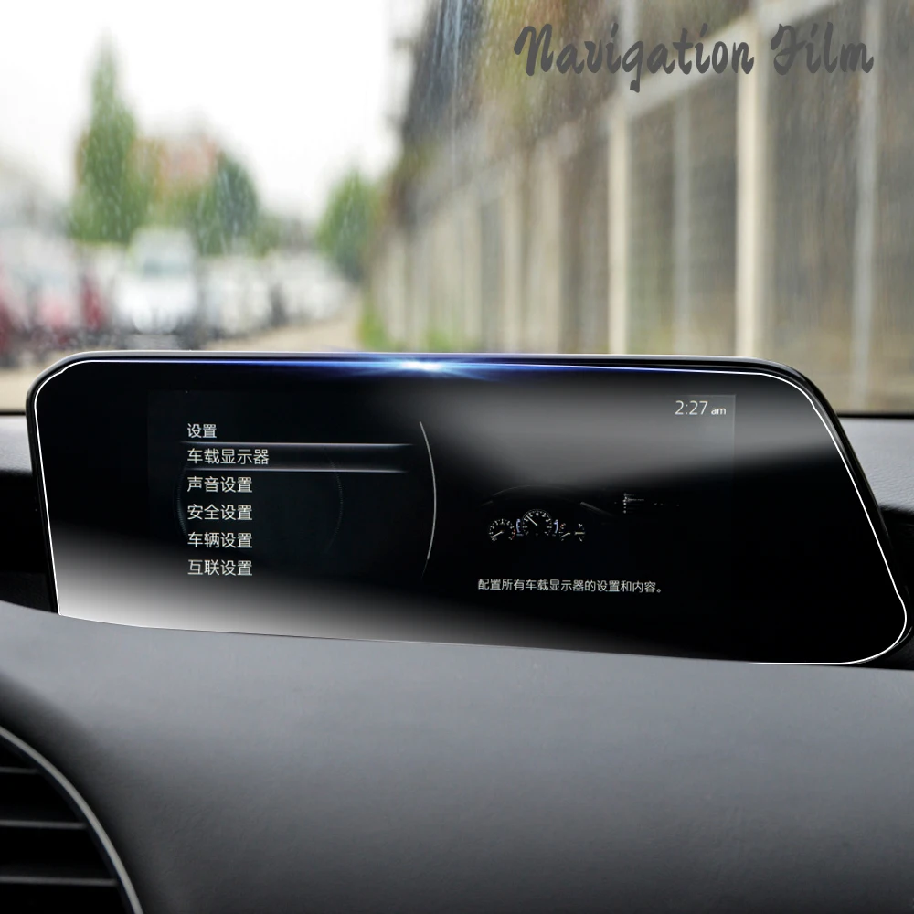 Auto-Navigationsschutzfolie aus gehärtetem Glas für Mazda 3 BP Axela CX-30 CX30 2019–2022, LHD-Armaturenbrett-Monitor-Bildschirm-Aufkleber