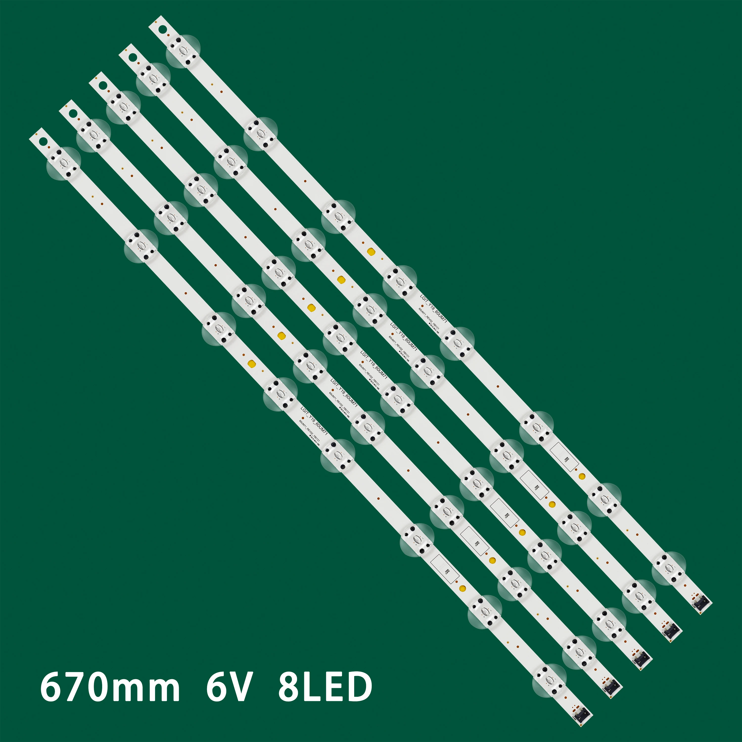 

5 шт./комплект, фотовспышка для LG 60UN71006LB 60UM71007LB 60UM7100PLB 60UM6950DUB 60UM6900DUB lgit_y19 _ 60um71 EAV64732901
