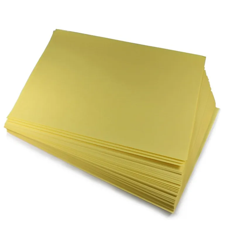 100pcs/lot 600g PCB Circuit Board Thermal Transfer Paper Yellow, A4 Thermal Transfer Paper