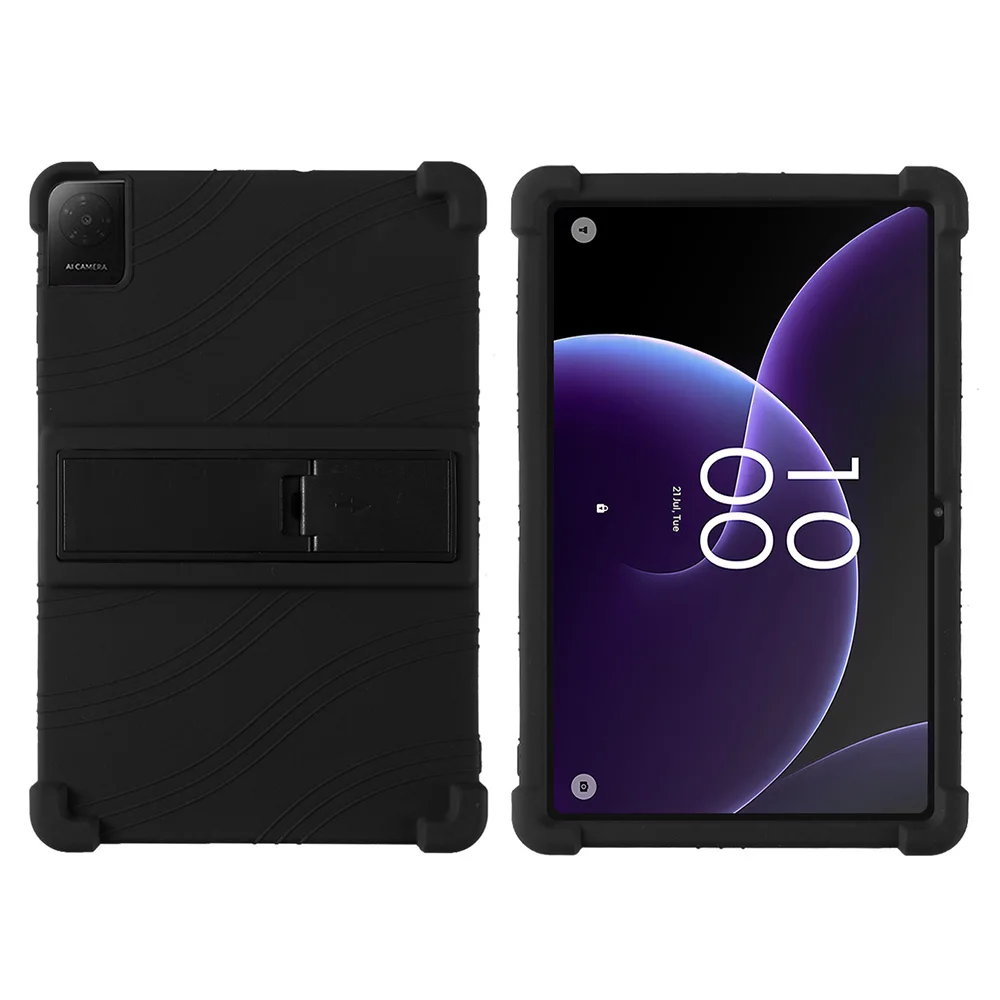Kids Friendly Soft Silicone Protective Tablet Case with Adjustable Stand Cover
