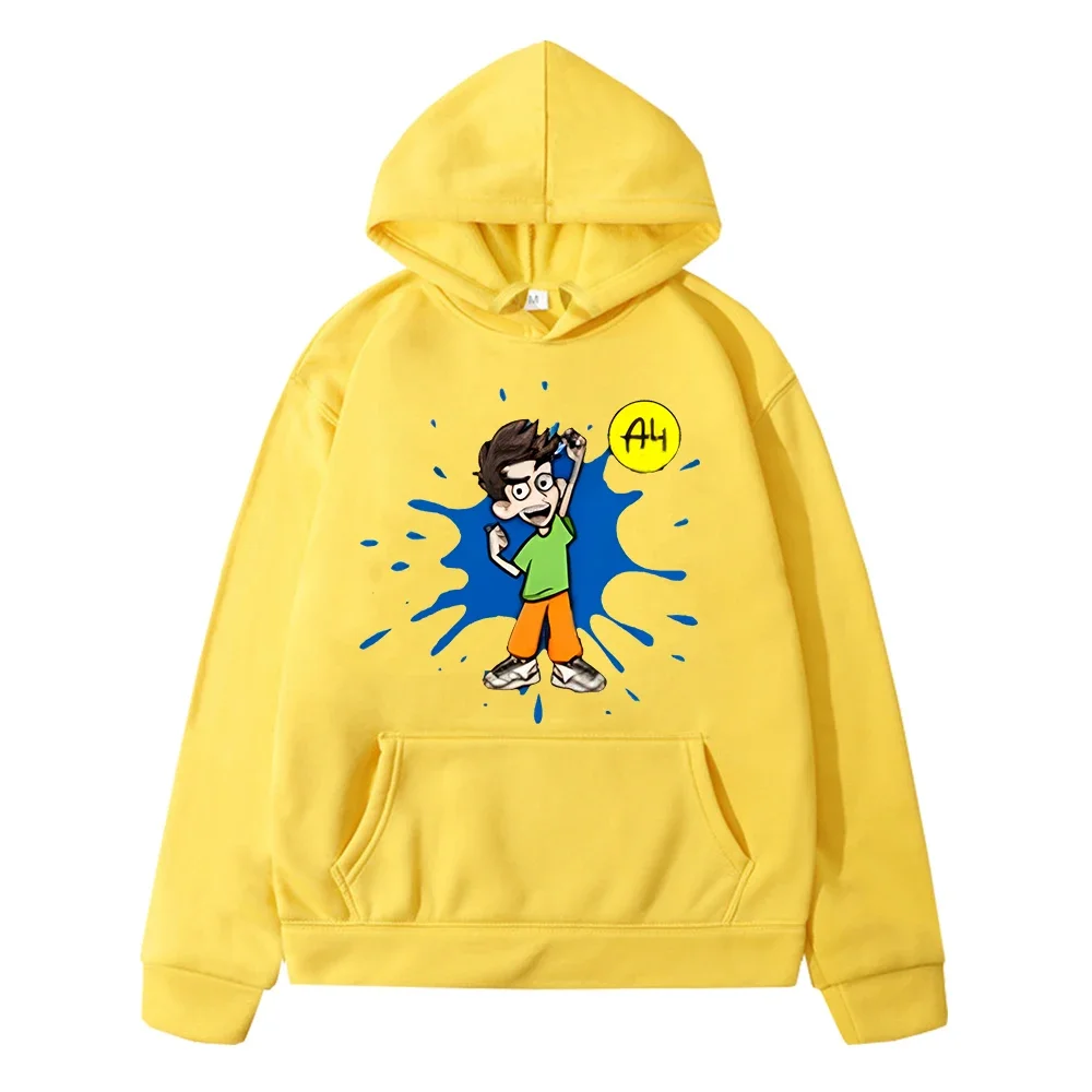 

Мерч А4 Hoodies Autumn Boys Sweatshirts Y2k Sudadera Jacket Влад A4 Бумага Fleece Pullovers Anime Sportwear Kids Clothing Girls