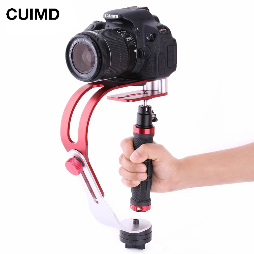 

Handheld Stabilizer Gimbal for Gopro DSLR SLR Digital Camera Sport DV Aluminum Alloy estabilizador de camera DSLR Universal Red