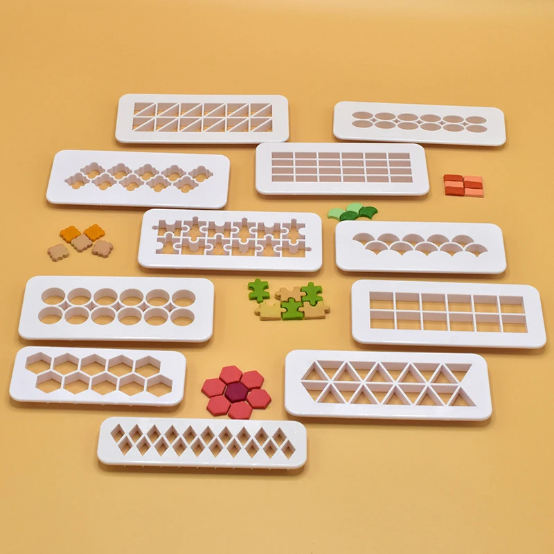3 Piece Polymer Clay Cutting Molds Set