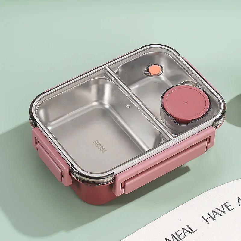 Confezione da 4 scatole in acciaio inox 304, contenitore per il