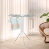 Clothes Drying Rack Anti-Rust Foldable Four-Legged Clothes Drying Rack Simple Cleaning for Balcony/Laundry Room/Terrace 4