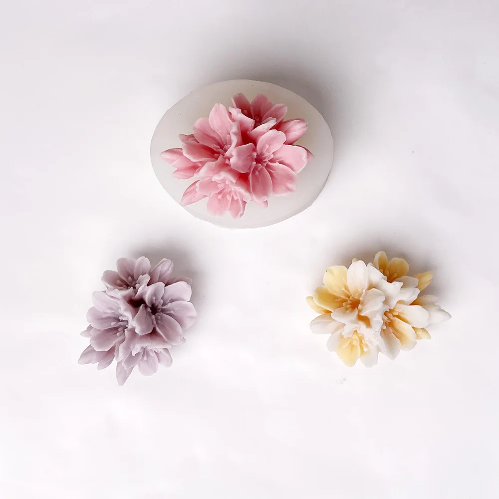 Peach Blossom Candle Mold 4