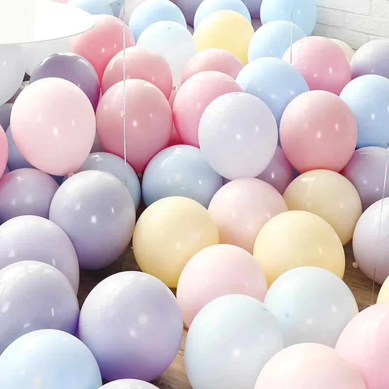 

5/12 inch candy Color Macaron Latex Air balloons Wedding Birthday Festival Party Decoration Inflatable Helium baloon