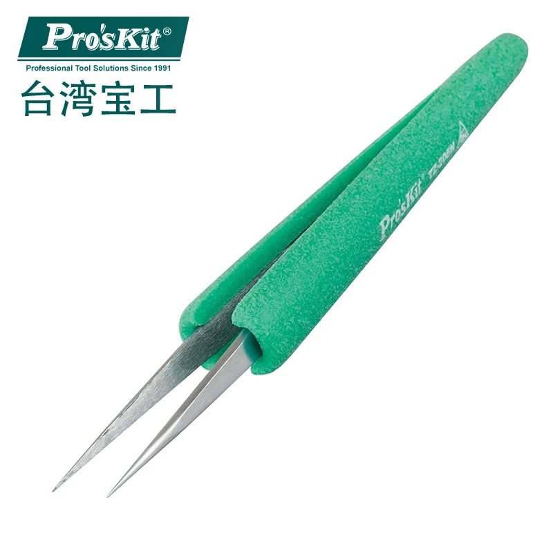 

TZ-205N Anti-static fiber flat Conductive Tweezer Anti-static fiber-magnetic non-inductive