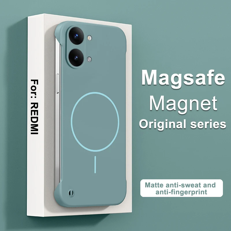 Magsafe Magnetic Wireless Charging Slim Hard Phone Case - Frameless Back Cover