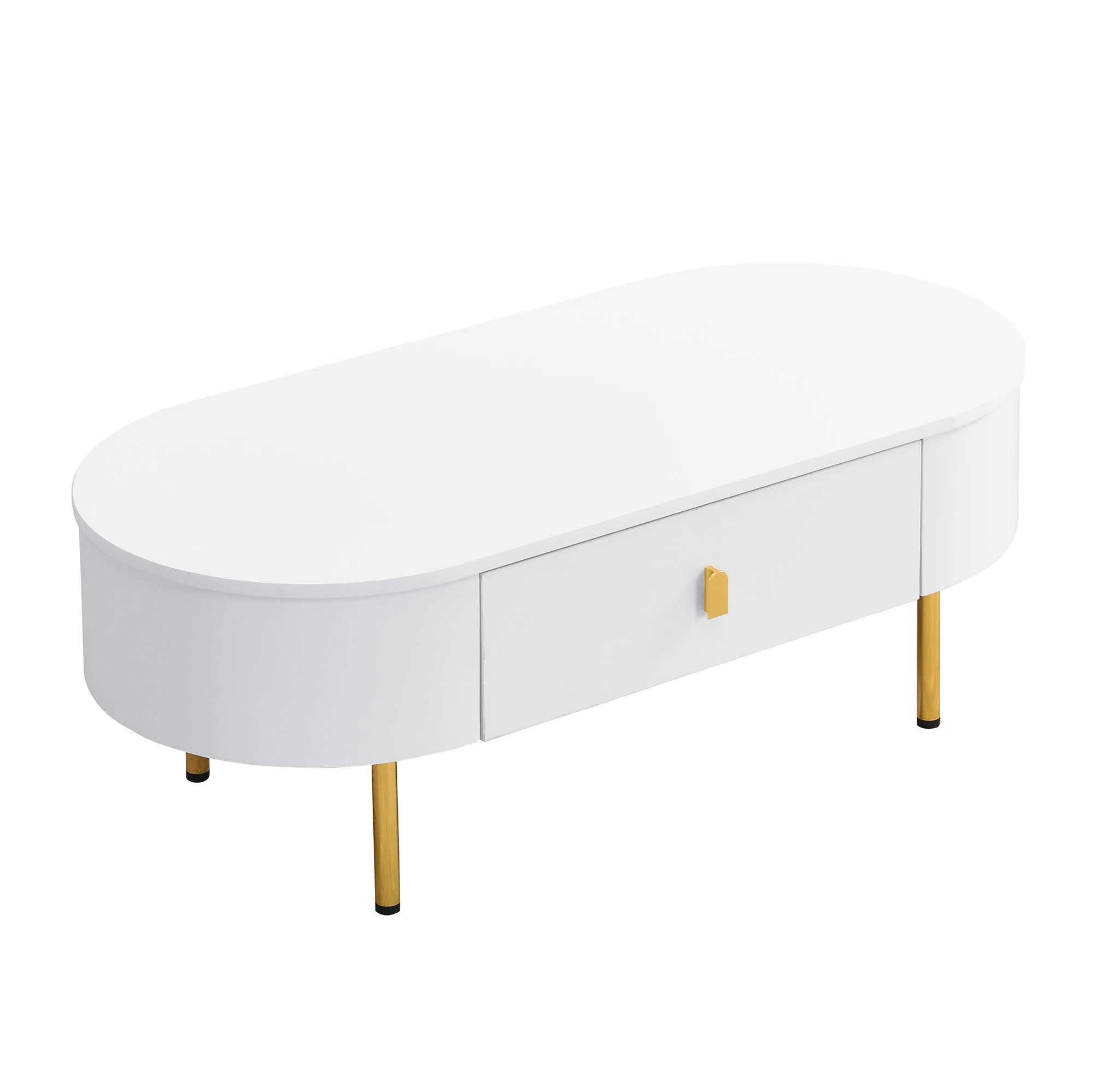 Leichte Luxus-TV-Schrank- und Couchtischkombination, Wohnzimmerkombination, mit Schubladen, abgerundeten Ecken – Detail 11