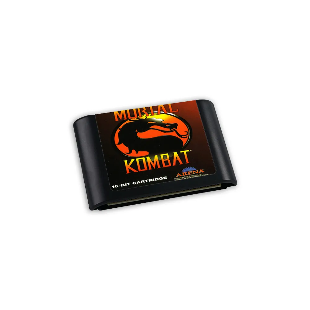 Mortal Kombat USA EUR 게임, 세가 메가 드라이브 제네시스용, 16 비트 콘솔, 게임 카트리지 박스 매뉴얼