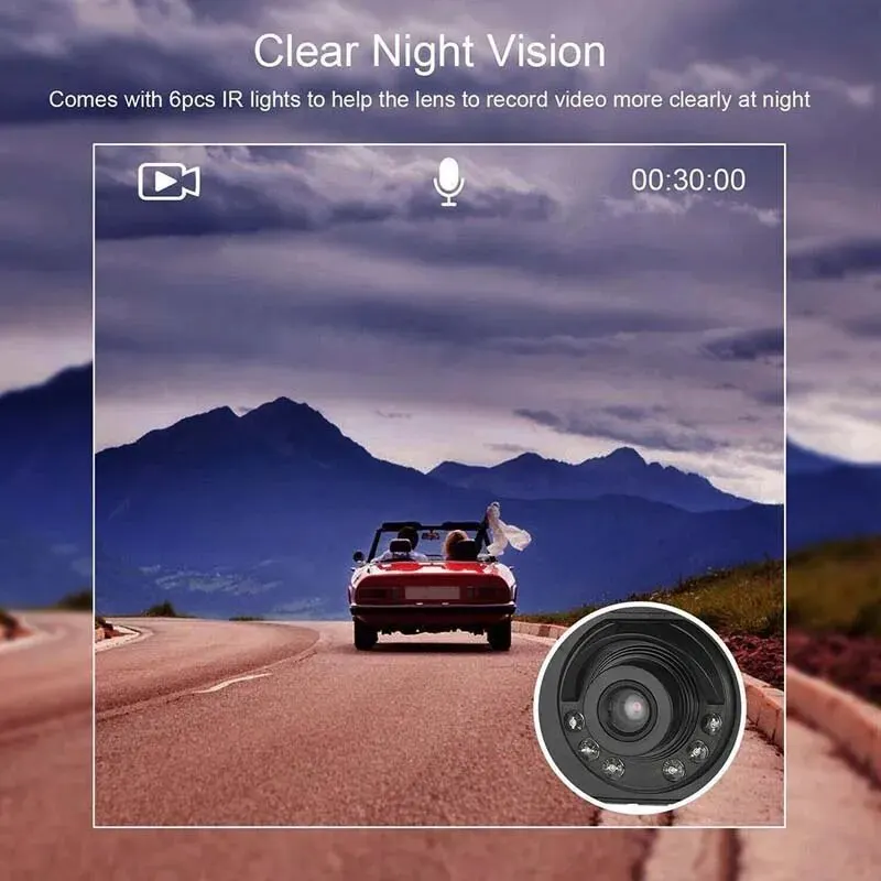  Ǯ HD 1080P  ķ, 2.4 ġ ڵ DVR   ī޶, Ʈ   ķ,  ڽ, ڵ ׼