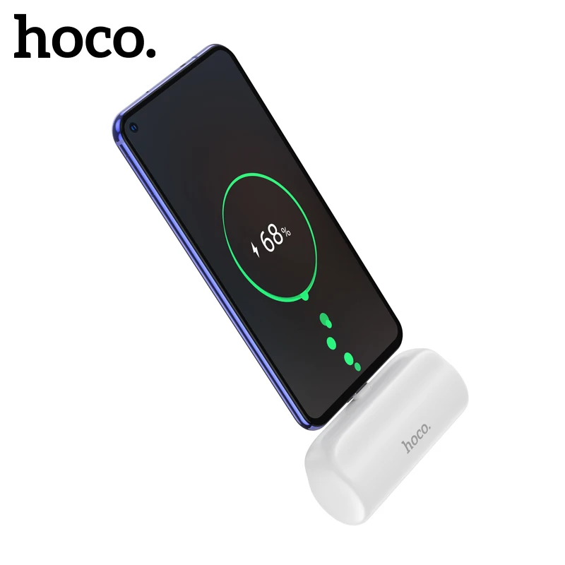 

HOCO Portable Mini 5000mAh Power Bank Extra Battery Power Bank Type C LED Battery External Portable Charger for iPhone Samsung