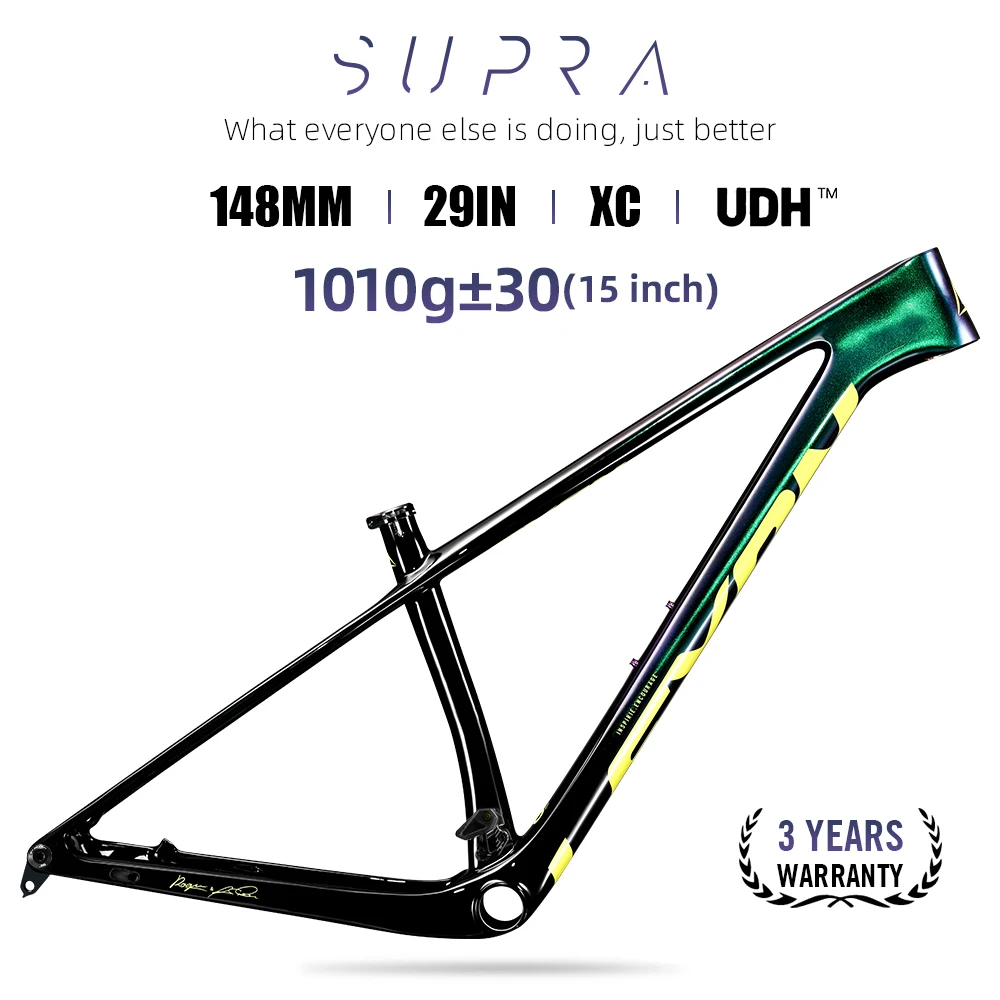 LEXON SUPRA Carbon MTB Frame 29er UDH Mountain Bike Frameset 148MM Carbon Bicycle Frames BOOST Inner Cable 29er MTB Frame