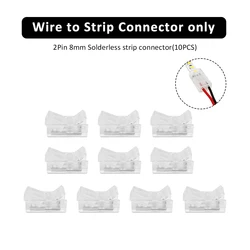 Enhanced LED Motion Sensor Night Light Strip with Smart PIR Control (Connector)