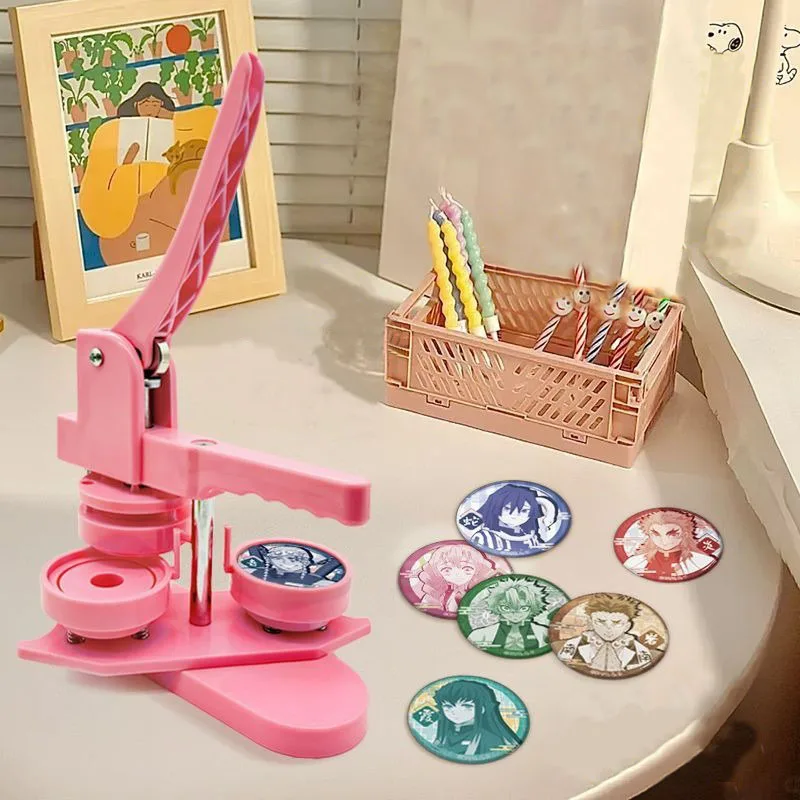 58mm Rotary Badge Making Machine DIY Pin Maker, Perfect for Home Crafting, rs' Top Choice