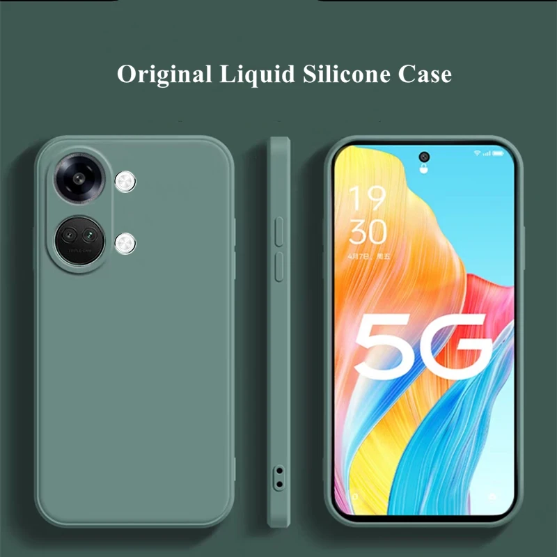 Per Oneplus Nord 3 Custodia Cover Oneplus Nord 3 Funda Coque Shell Soft Original Liquid Silicone Bumper Per Oneplus Nord 3