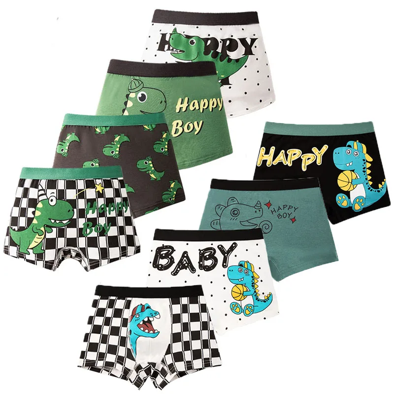 Multipack Boys Dinosaur Cotton Boxer Briefs 1