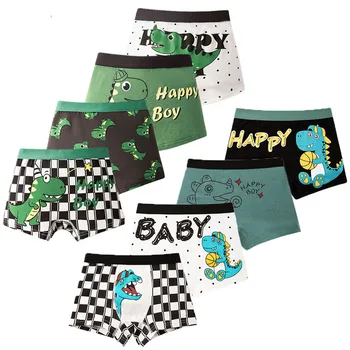 Multipack Boys Dinosaur Cotton Boxer Briefs 1