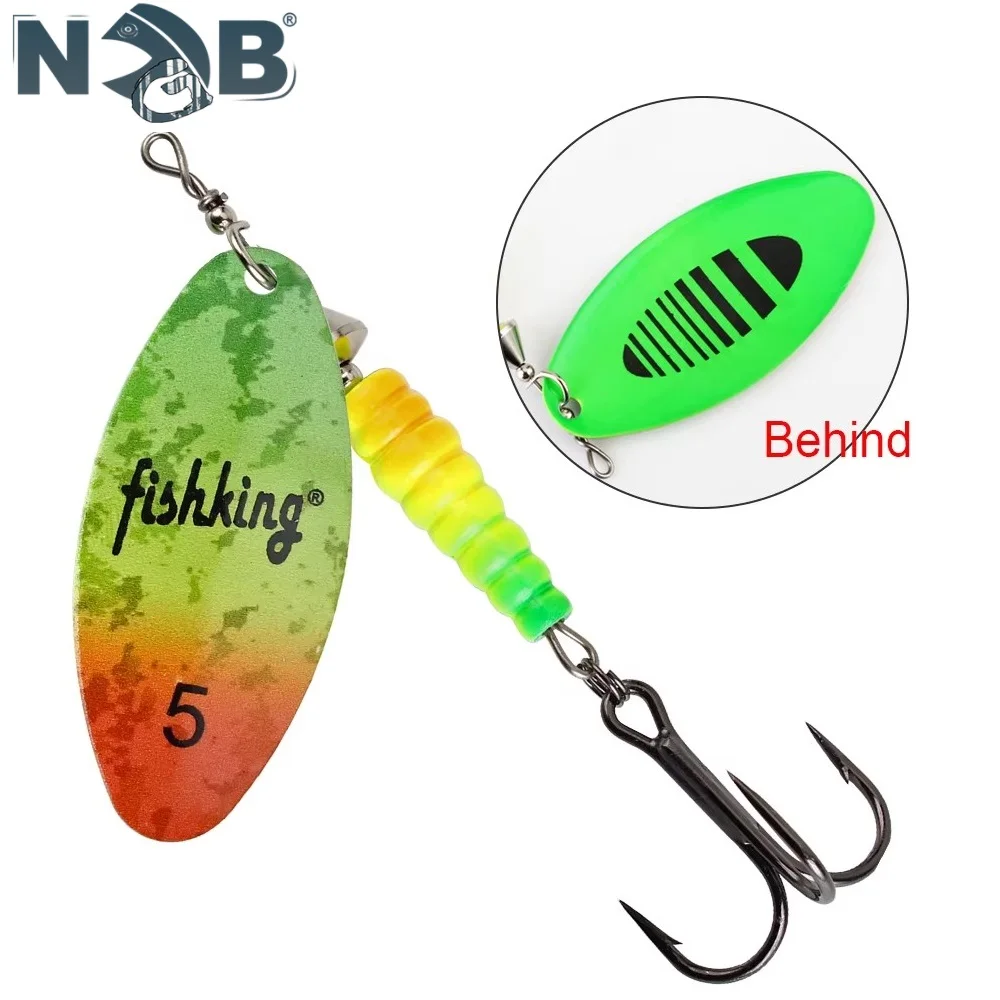 NGB Spinner Köder Angeln Köder Löffel 5,5g 7g 11g 15g 21g Harte Künstlerische Metall Spinnerbait mit Drillinge Bass Hecht