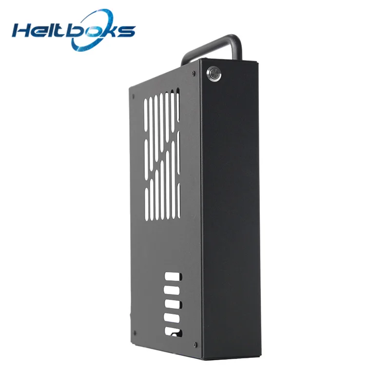 Mini Itx Hk05 Chassis Core Display Portátil Ultra Pequeno Case do pc do Computador Flex 1u 2.6l Aço Inoxidável