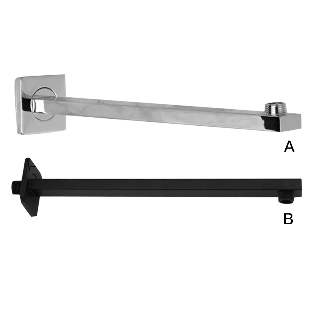 SquareBrassShowerArmWallMountCeilingShowerBracketBathroomBath