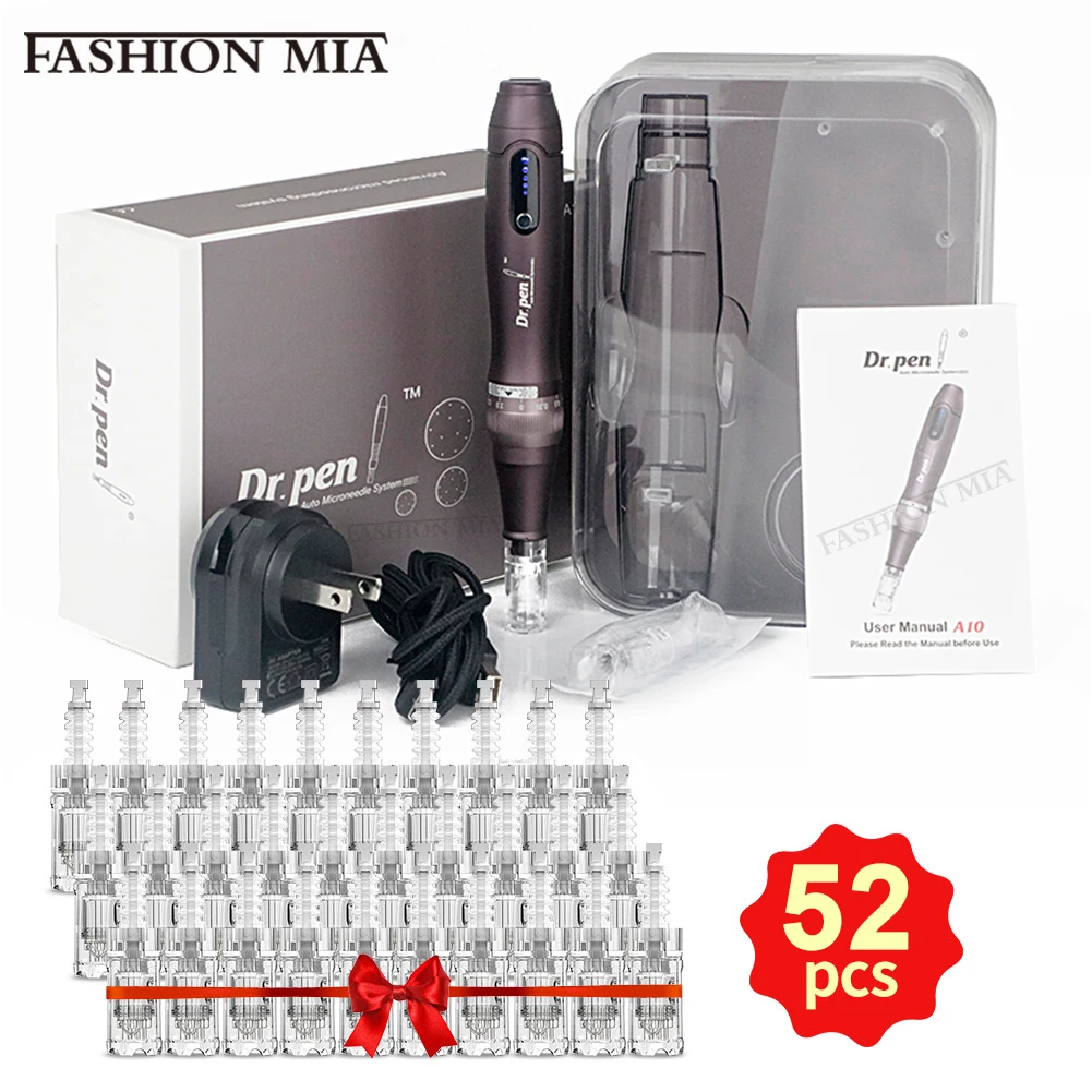 Wireless A10 Dr.Pen Con 50 Aghi A Cartuccia Ultima Original Dr Pen Derma Microneedle Pen Professional Microneedling Skin Care