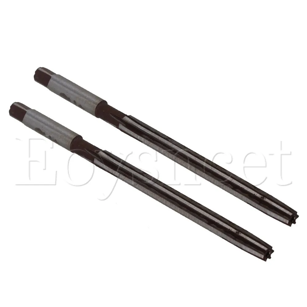 2pcs 4mm Cutting Dia 6 Flutes HSS Hand Reamer Milling Cutter 75mm Long