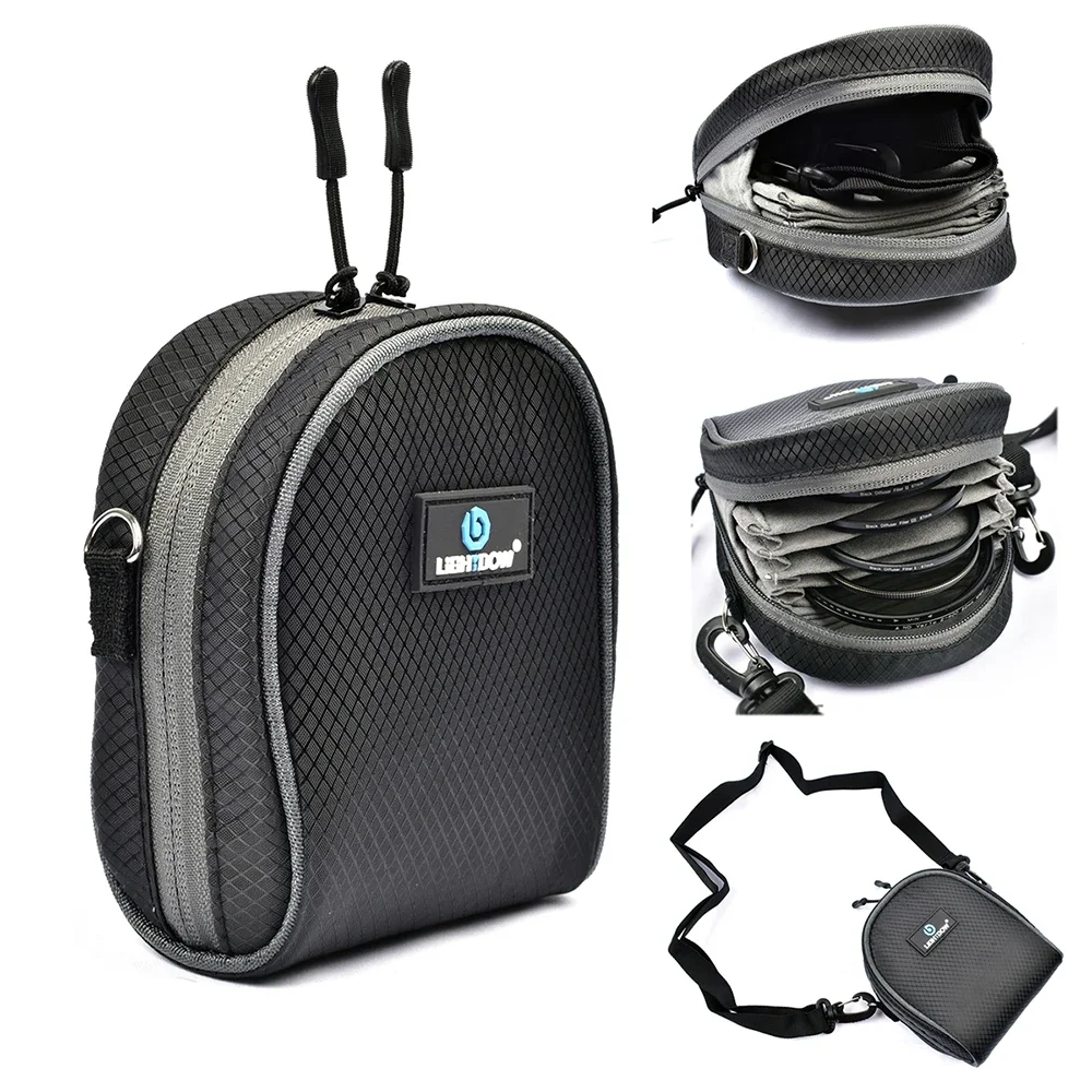Portable Camera Filter Bag Dustproof Camera Lens Filter Bag Filter Pouch Shoulde
