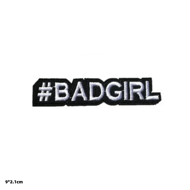 Bad Girl Iron on Embroidered Cloth Clothes Future Patch For Clothing Woman Girls Wholesale