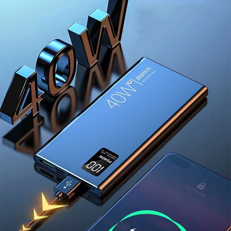 

PD 40W Fast Charging Power Bank 20000mAh for Huawei P40 Powerbank Portable External Battery Charger for iPhone 14 Xiaomi Samsung