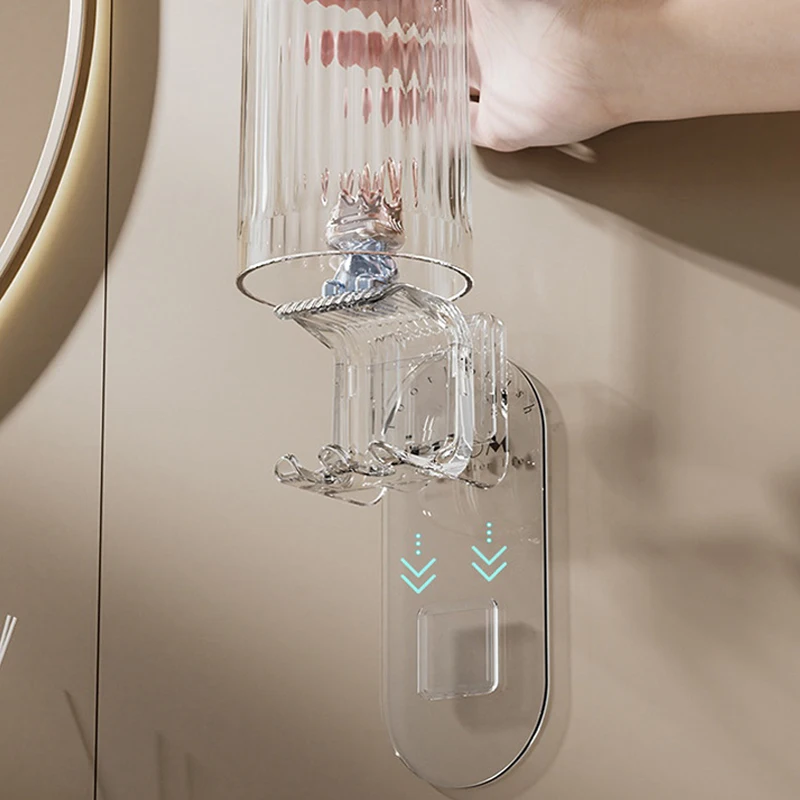 Cute Rabbit Wall-mounted Toothbrush Holder For Bathroom_voghion.com