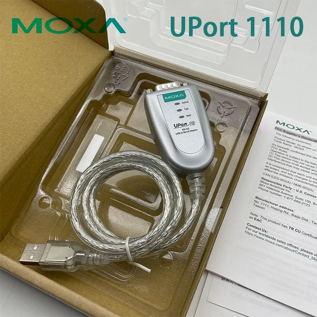 Moxa Uport 1110 RS-232 Conversor Usb-À-Serial - AliExpress