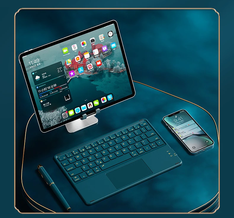 xiaomi toque teclado sem fio bluetooth tablet android ios windows para ipad teclado mouse sem fio teclado pro ar para xiaomi