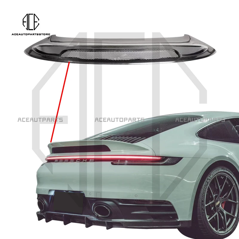 

Спойлер для багажника из углеродного волокна, разработанный для Porsche Carrera 911 992, заднее крыло 2019-2023