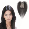 Fully Hand-woven Silk Base Clip-in Hair Extensions Invisible Ultra-Thin Hairpieces Human Hair Toppers for Women Breathable