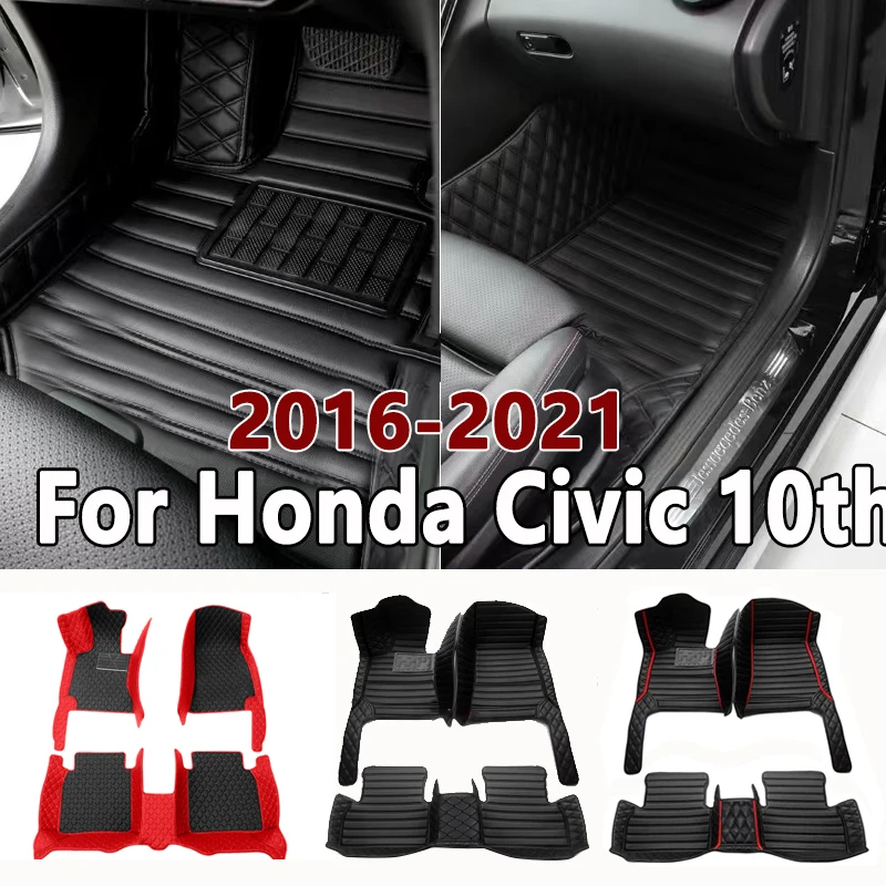 

For Honda Civic 10th 2021 2020 2019 2018 2017 2016 Car Floor Mats Carpets Auto Interior Accessories Covers Automotive Vehicles