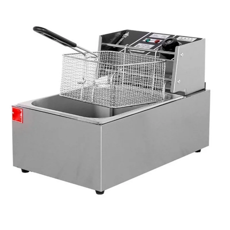 6L Durable Economic Single Basket Deep Fryer kitchen Patato Chips Machine
