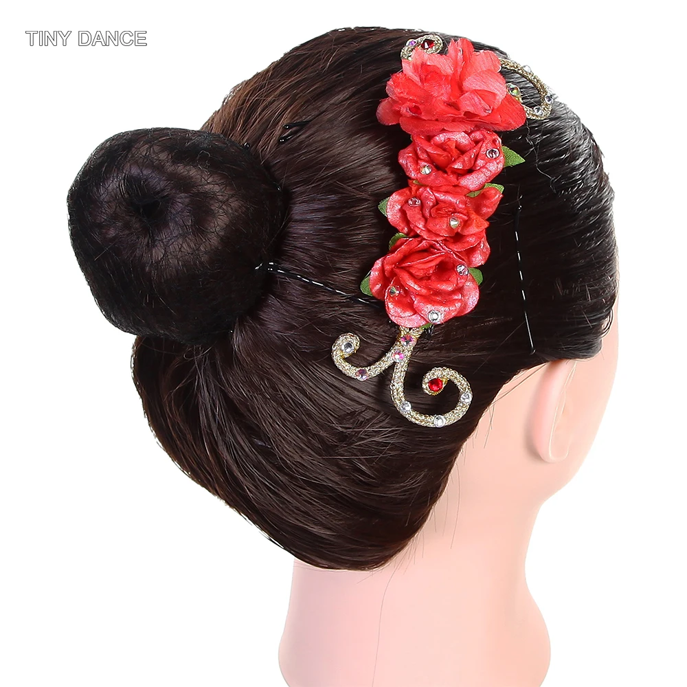 

The Awakening of Flora Romantic Tutu Head Wear Ballet Dancing Hair Accessories Red Ballerina Hairwear Free Shipping HB024