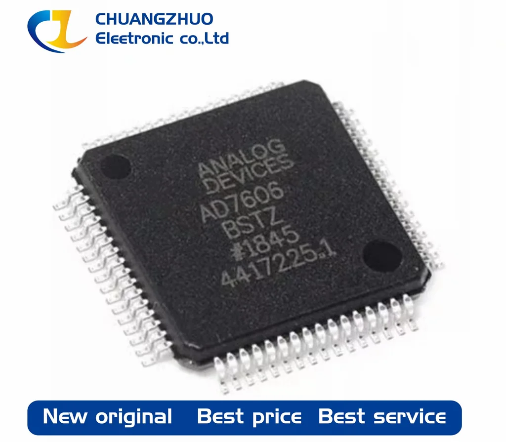 

1Pcs New original AD7606BSTZ 16 200kHz DSP LQFP-64(10x10) Analog To Digital Converters (ADCs)