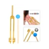 New Aluminum Alloy Tuning Forks,111Hz Tuning Fork with Hammers for Nervous System Testing Sound Healing Therapy,Gold 4