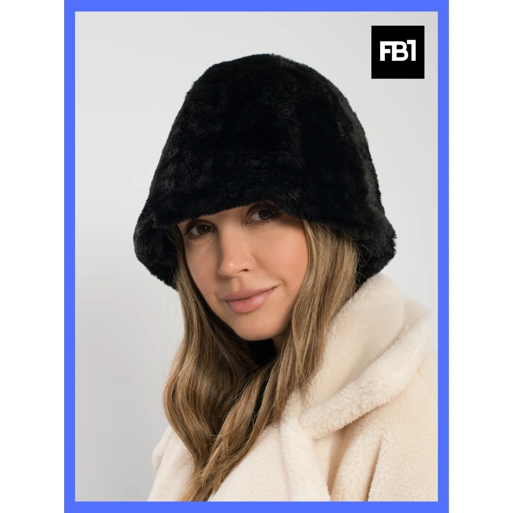 Теплая Панама / Утепленная Мех Шапка Женская |