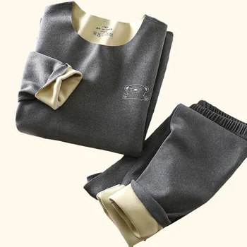 مجموعات ملابس داخلية حرارية للأطفال ، جونز طويل ، كم طويل ، ملابس أطفال ، بدلات أولاد ، خريف ، شتاء ، 2 قطعة 2