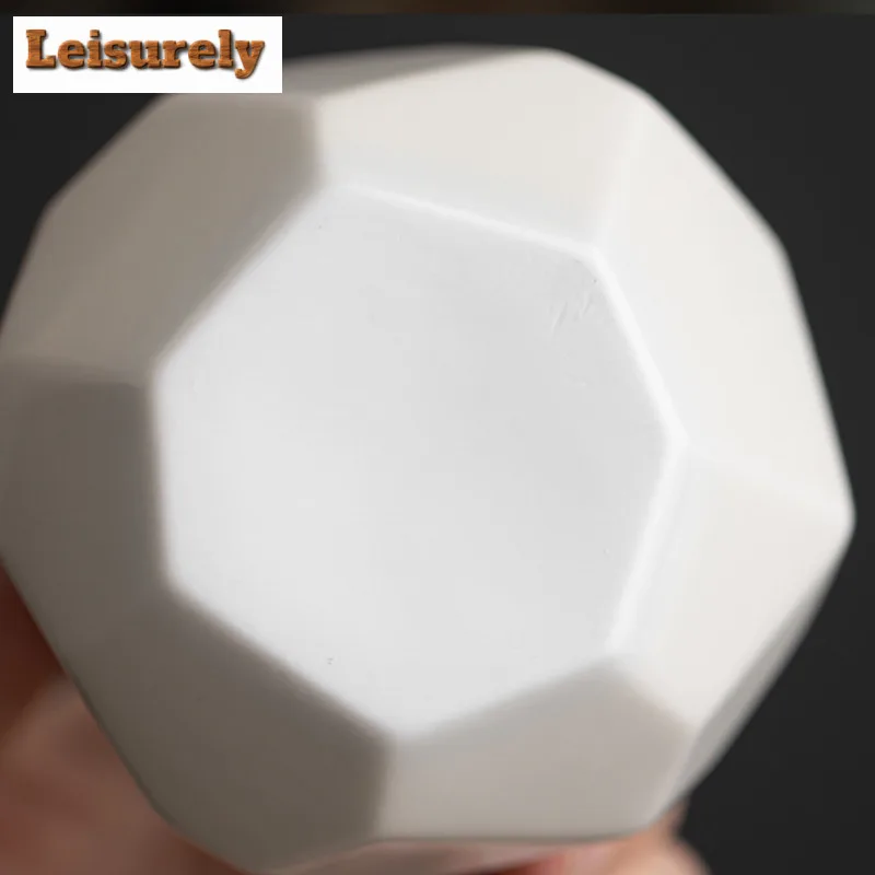 200ML Retro Grass Ash Cube Ceramic Flowers Vase Retro Blue Glass Terrarium Plant Pot Household Flowerpot Tableware Ornaments