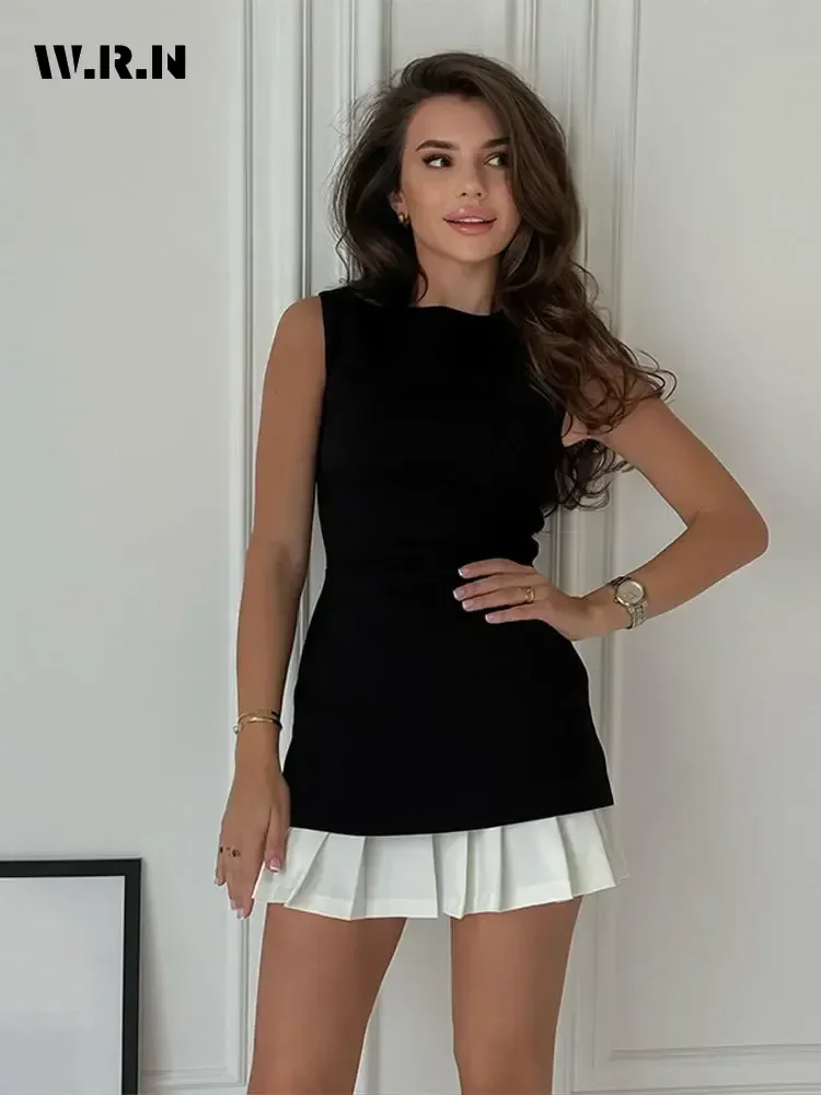 slim fit dress slacks Women's Fall Mini Dress Long Bell Sleeve Mock Neck Bodycon Elegant Wor –  Divahotcouture main image 1
