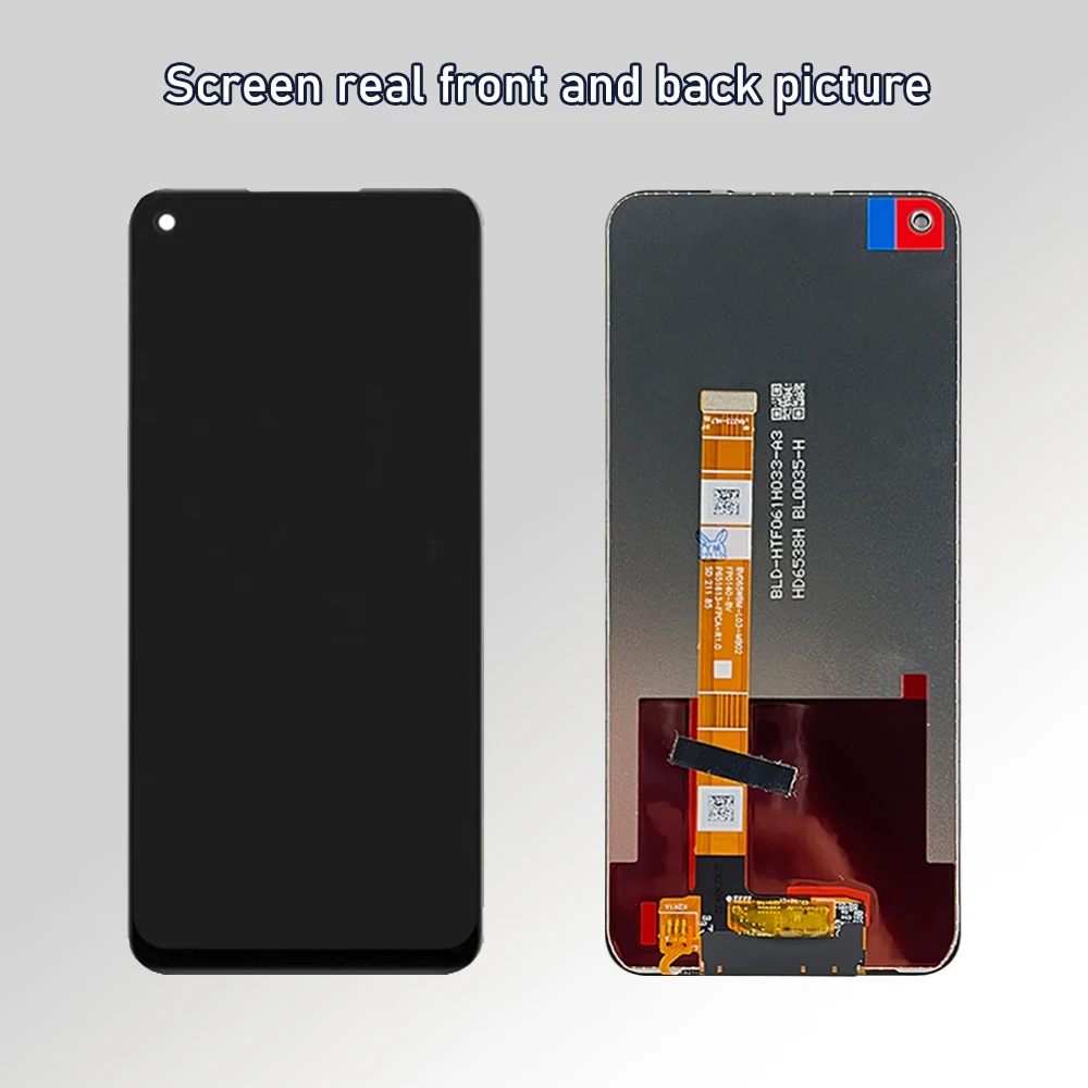 Écran LCD + Vitre Tactile Complet Pour Oppo A54 4G (CPH2239) - Noir Avec Châssis, Neuf