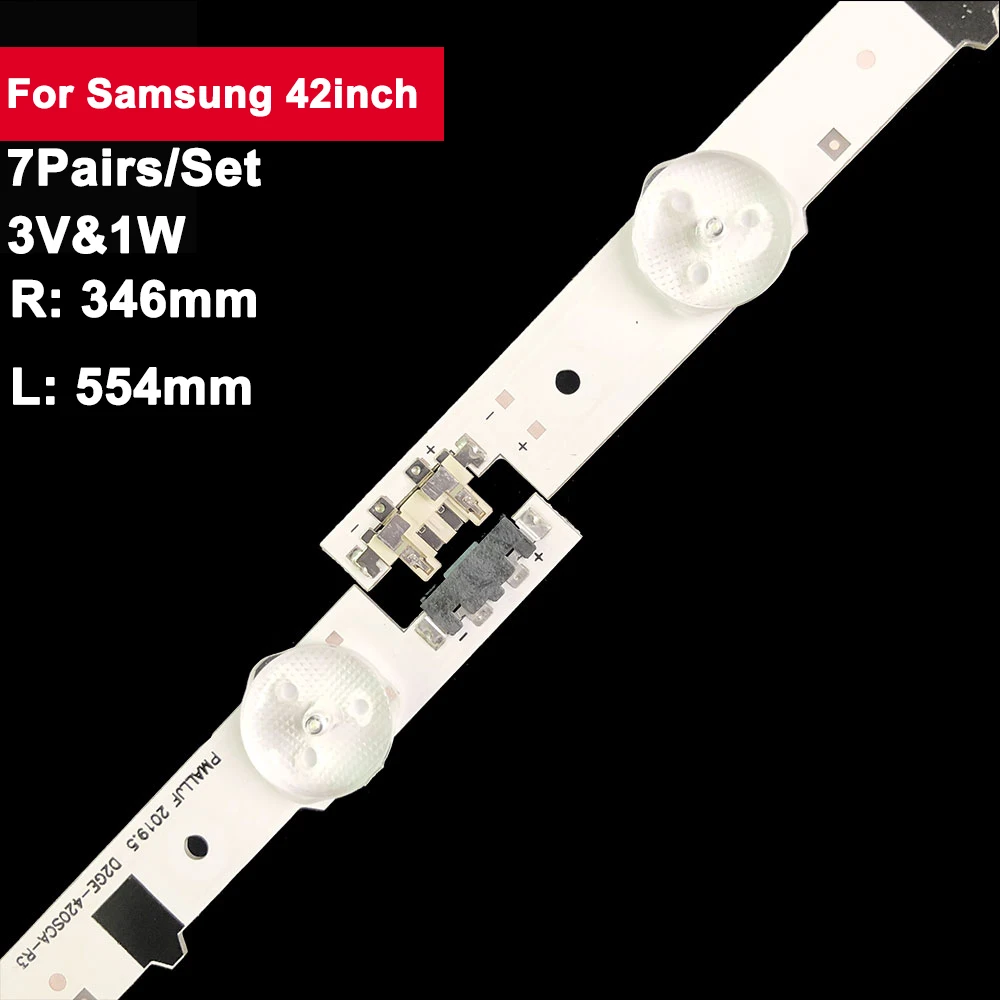 7Pairs/set 42in LED Backlight Strip for Samsung 40f 9+5led UA42F5000AWXAB UE42F5570SSXZH UE42F5000AKXRU UE42F5000AWXXH D2GE460SC 70 pcs backlight tv strip for samsung 40f 8 5led ue40f5000 ue40f5700 ue40f6400 ua40f5500 un40j6300 ue40f6400ak ua40f5500arxmn